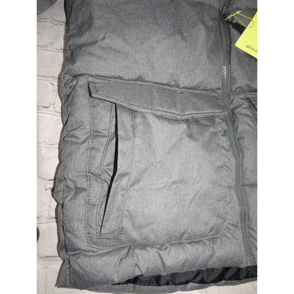 All In Motion Boys Girls Short Puffer Jacket Large 12/14 Gray Extendable… - Picture 8 of 12